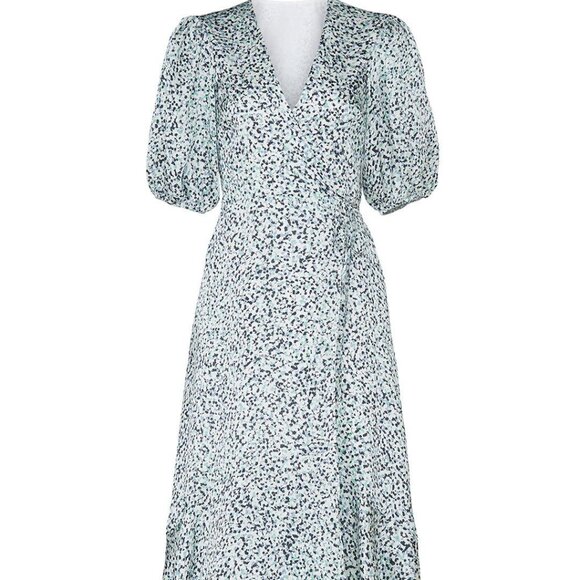 Club Monaco, Easy Midi Wrap Dress 14 - Picture 2 of 11
